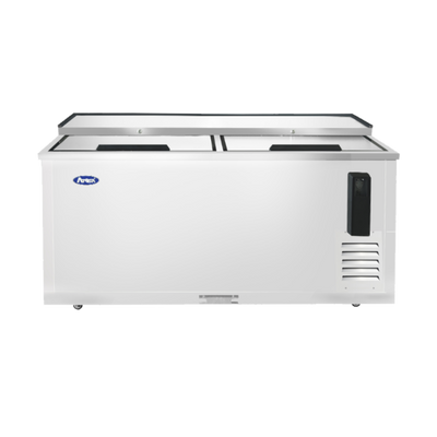 Atosa MBC65GR 64.7" W Stainless Steel 2 Locking Sliding Lids Bottle Cooler - 115 Volts