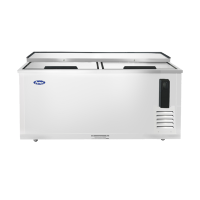 Atosa MBC65GR 64.7&quot; W Stainless Steel 2 Locking Sliding Lids Bottle Cooler - 115 Volts