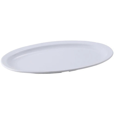 Winco MMPO-139W
 Plastic
 White
 Oval
 Platter
 4 Dozen (Contains 1 Dozen)