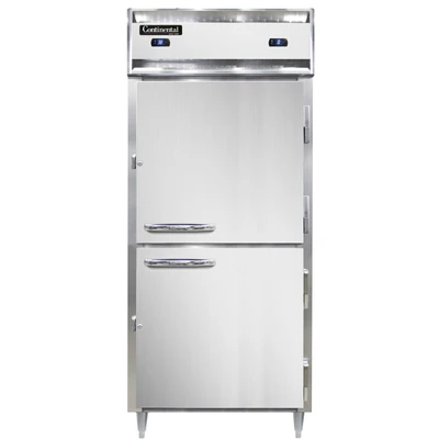 Continental Refrigerator DL1RFXS-HD 36.25" W One-Section Solid Door Reach-In Designer Line Refrigerator/Freezer