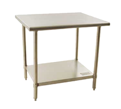 Eagle Group BPT-3048EL 48"W X 30"D 18/430 Stainless Steel Work Table with Flat Top