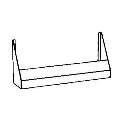 Perlick SR-S36AR 36" Stainless Steel Speed Rail