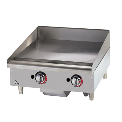 Star 624TSPF Star-Max® 24" Gas Countertop Griddle with Manual Controls and 1" Steel Plate - 56,600 BTU