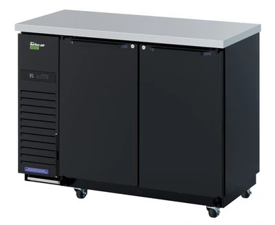Turbo Air TBB-24-48SB-N6 49.13"W Two-Section Solid Door Back Bar Cooler