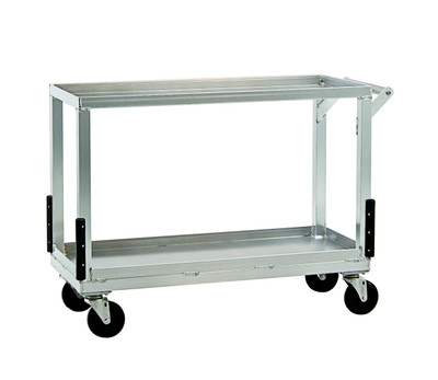 New Age NS765 18.25"W Open Floral Cart with 2 Shelves - 500 Lbs.