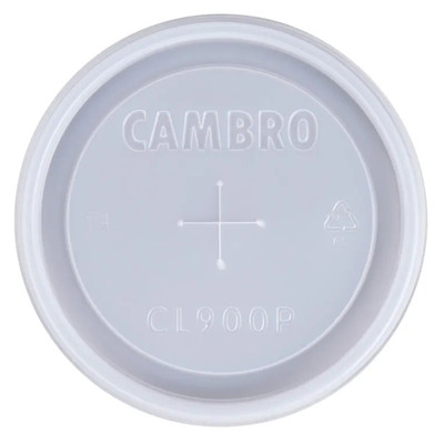 Cambro CL900P190 Translucent Disposable CamLid (1000 Per Case)