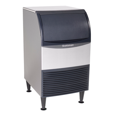 Scotsman CU0920MAX-1 100 Lbs. Stainless Steel Air Cooled Full Size Cube Style Undercounter Ice Maker with Bin - 115 Volts