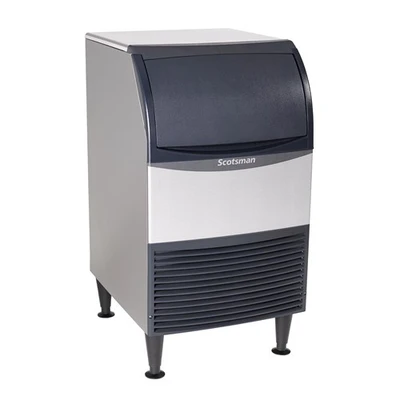 Scotsman CU0920MAX-1 100 Lbs. Stainless Steel Air Cooled Full Size Cube Style Undercounter Ice Maker with Bin - 115 Volts