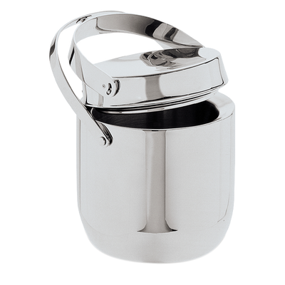 Carlisle 609190 1-1/2 Qt. Stainless Steel Double Wall Hinged Lid Ice Bucket