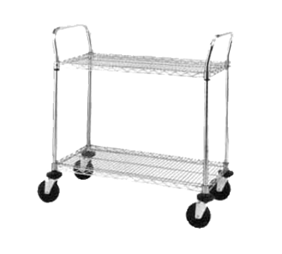 Metro 2SPN33PS 36&quot; W x 39&quot; H Stainless Finish SP Heavy Duty Utility Cart