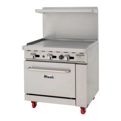 Migali C-RO-36G-LP 36" Liquid Propane Range with Griddle - 102,000 BTU