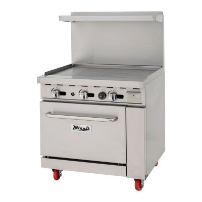 Migali C-RO-36G-LP 36" Liquid Propane Range with Griddle - 102,000 BTU