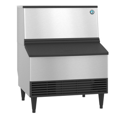 Hoshizaki KM-301BWJ 285 Lb. Water Cooled Undercounter Cube Style Ice Maker With Bin - 115 Volts