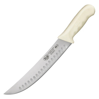 Winco KWP-93 9.5" White Cimeter Knife with Polypropylene Handle