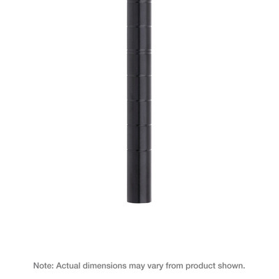 Metro 27Upbl Super Erecta Post 28-1/2â€ Black Finish