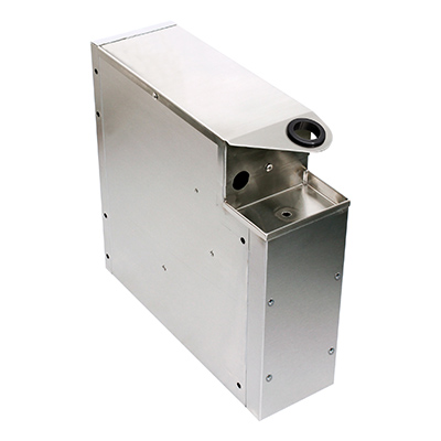 Glastender C-SHA-6 Stainless Steel CHOICE Underbar Soda Gun Holder - 6"W x 19"D x 18"H