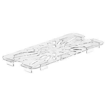 Cambro 30CWD135 Camwear 1/3 Size Clear PolyCarbonate Drain Shelf