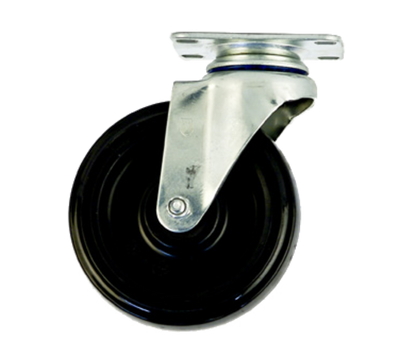 New Age C453 5" Dia Polyurethane Wheel Tread Swivel Plate Caster - 225 Lbs.