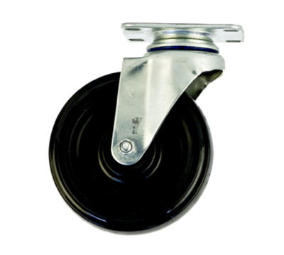New Age C453 5" Dia Polyurethane Wheel Tread Swivel Plate Caster - 225 Lbs.