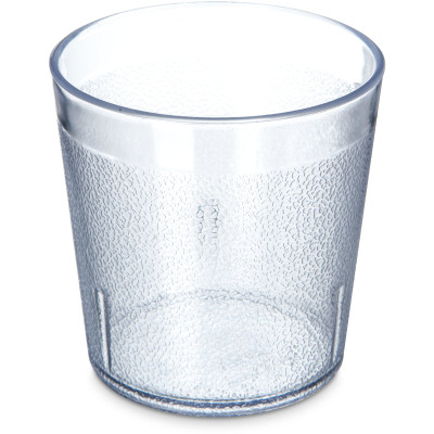 Dinex DX552907 9 Oz. Clear SAN Plastic Textured Exterior Tumbler (72 Per Case)