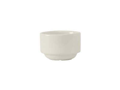 Tuxton AMU-760 2-1/2&quot; 3 Oz. Ceramic Pearl White Round Ramekin - 24/Case (2 Dozen Per Case)