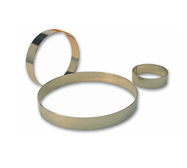 Matfer Bourgeat 371201 4.25" ID x 1.37"H Stainless Steel Round Entreets Ring