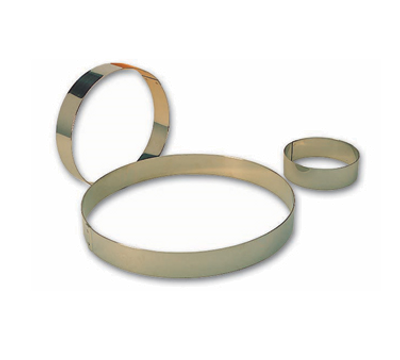 Matfer Bourgeat 371201 4.25&quot; ID x 1.37&quot;H Stainless Steel Round Entreets Ring