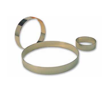 Matfer Bourgeat 371201 4.25" ID x 1.37"H Stainless Steel Round Entreets Ring