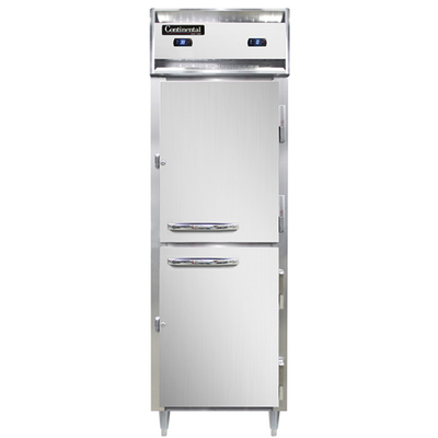 Continental Refrigerator D1RFNSAHD 26" W One-Section Solid Door Reach-In Designer Line Refrigerator/Freezer
