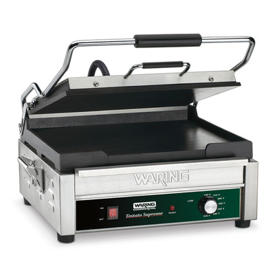 Waring WFG275TX 14" x 14" Flat Cooking Surface Full Size Tostato Supremo Panini Grill - 120 Volts