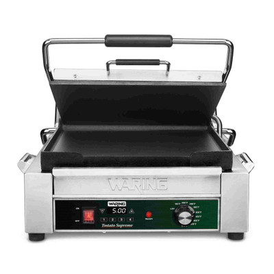 Waring WFG275TX 14" x 14" Flat Cooking Surface Full Size Tostato Supremo Panini Grill - 120 Volts