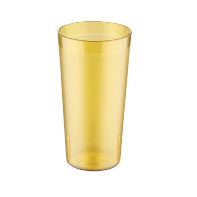 CAC China BVPT-20AM 20 Oz. Amber SAN Plastic Tumbler (2 Dozen Per Case)