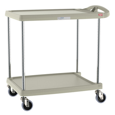 Metro MY2030-24G 34.38" W x 23.44" D x 35.5" H Gray Plastic Shelf myCart Series Utility Cart
