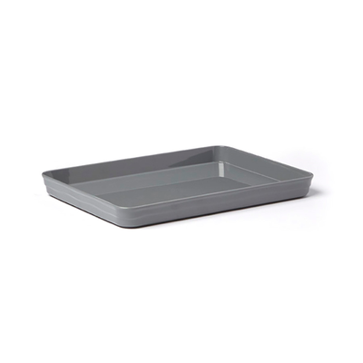 American Metalcraft BL11G Plastic Gray Rectangular Lid and Platter