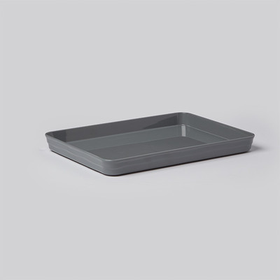 American Metalcraft BL11G Plastic Gray Rectangular Lid and Platter
