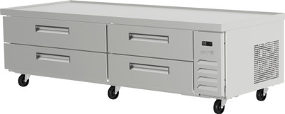 Asber ACBR-84 84.25" W Four Drawer Chef Base Refrigerated Equipment Stand
