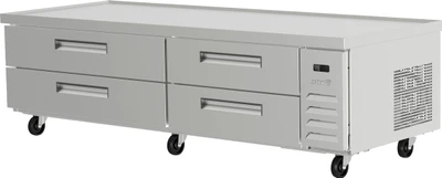 Asber ACBR-84 84.25" W Four Drawer Chef Base Refrigerated Equipment Stand