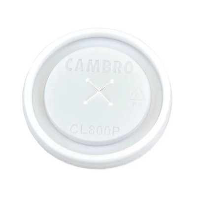 Cambro CL800P190 Translucent Disposable CamLid (1000 Per Case)