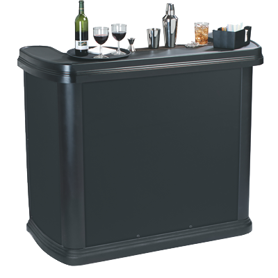 Carlisle 755003 15 Gallon Polyethylene Black Portable Bar