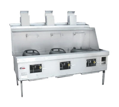 Town MF-3-SS-LP 86" W Liquid Propane Wok Range
