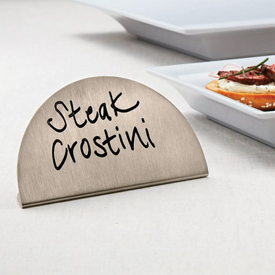 American Metalcraft SMS1 5" Stainless Steel Menu Card Sign