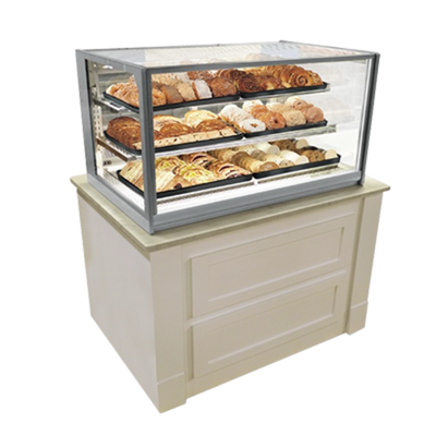 Federal Industries ITD6034 60&quot; W Italian Glass Non-Refrigerated Display Case