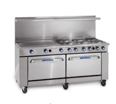 Imperial IR-12-E-CC 72" Electric Pro Series Restaurant Range - 208 Volts