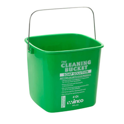 Winco PPL-6G Cleaning Bucket 6 qt