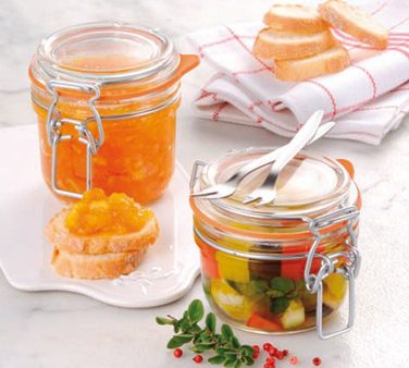 Matfer Bourgeat 532522 5 Oz Glass Appetizer/Jam Jar - 6/Pack