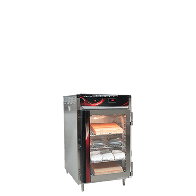 Cres Cor H138NPSCC1MC5Q 25" W Stainless Steel and Aluminum Exterior Pass-Thru Mobile Heated Cabinet - 120 Volts