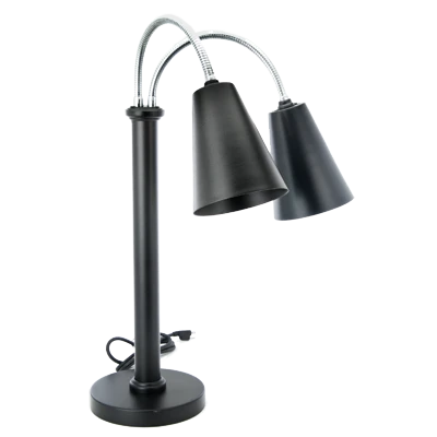 Eastern Tabletop 9642MB Powder Coated Lamp Warmer with 2 Bulbs - 120 Volts, 250 Watts
