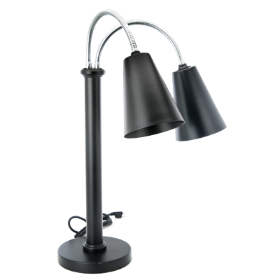 Eastern Tabletop 9642MB Powder Coated Lamp Warmer with 2 Bulbs - 120 Volts, 250 Watts
