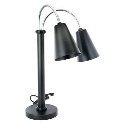 Eastern Tabletop 9642MB Powder Coated Lamp Warmer with 2 Bulbs - 120 Volts, 250 Watts