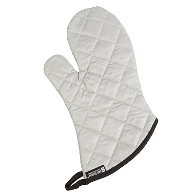San Jamar 801SG13 13&quot; Silver Oven/Freezer Mitt